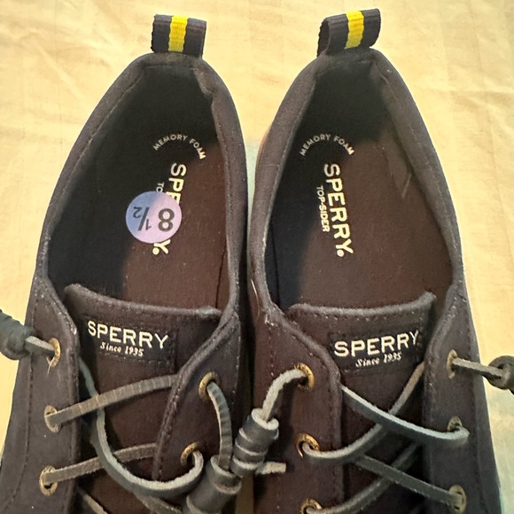 Sperry Women's Crest Vibe Floral Coral/Navy Platform Sneakers Size 8.5 - Picture 6 of 7